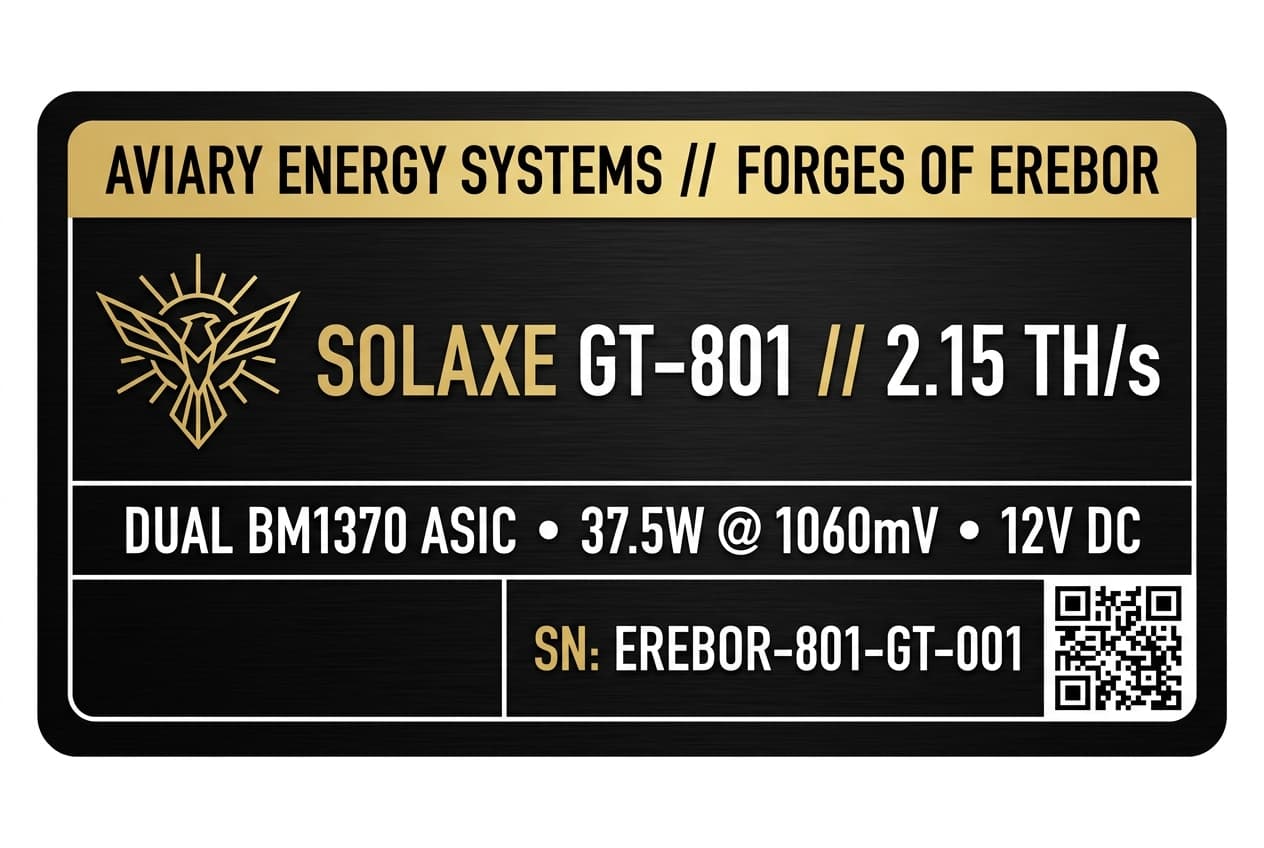 Forges of Erebor Metallic Equipment Decal Badge
