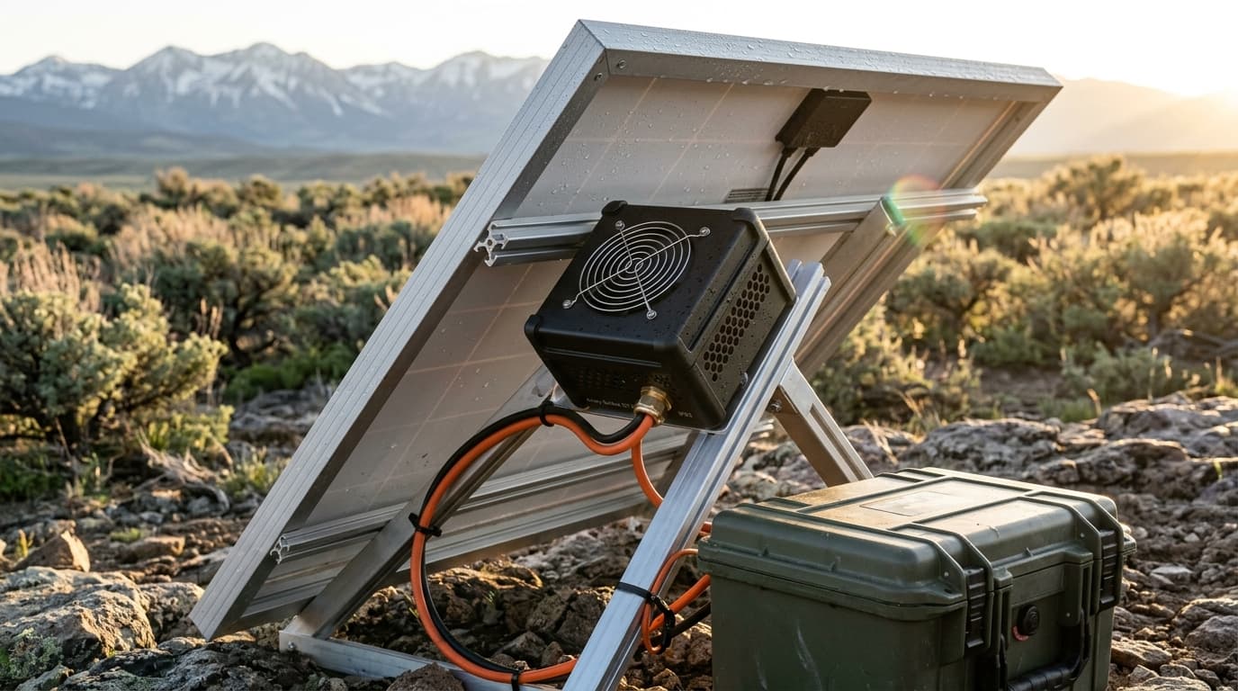 Outdoor Burn-in Test Bench Wide Angle